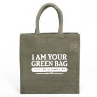 Сумка из джута «I Am Your Green Bag» хаки