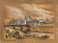 Гравюра «Общий вид Кремля 1846 года»