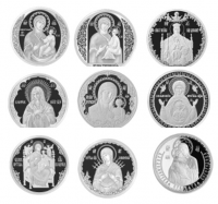 Коллекция из 9 медалей «Пречистому образу твоему поклоняемся»