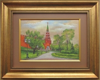 Гравюра «Боровицкая башня Кремля»