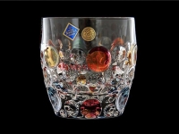 Набор стаканов для виски Lisboa хрустальных «цветные шары»