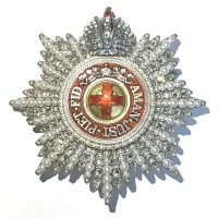 Звезда ордена «Святой Анны» с жемчугом с короной