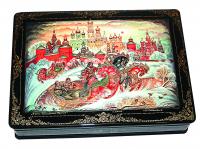 Лаковая миниатюра «У стен Московского Кремля»