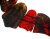 Колье из  шлифованного янтаря  с неровными краями разноцветное