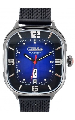 Часы мужские «Слава-Айс» механические с автоподзаводом синие