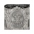 Подстаканник «Герб РФ» никелированный с чернением со стаканом