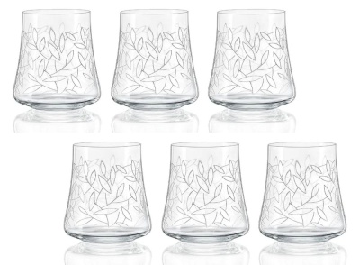Набор стаканов для воды «Листья» 6 штук
