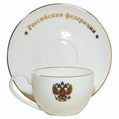 Чайная пара «Герб РФ»