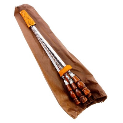 Набор шампуров подарочный «Уголёк» точёная ручка