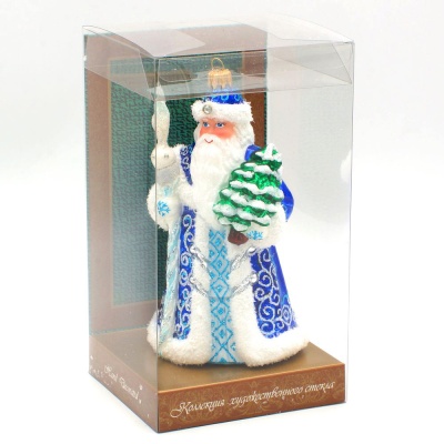 Ёлочная игрушка «Дед Мороз в синей шубе»