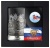 Набор для чая «Герб РФ» никелированный с чернением с открыткой и значком «Флаг РФ»