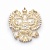 Значок на лацкан «Герб России» серебро