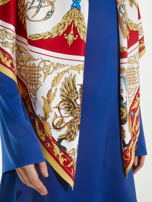 Платок «Императорский Дом России» с ручной подшивкой