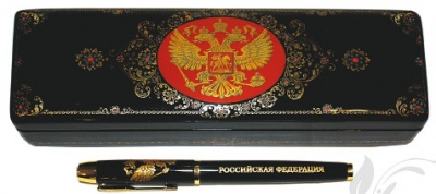 Ручка «Герб РФ» в пенале
