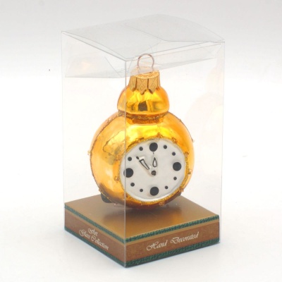 Ёлочная игрушка «Часы-будильник»