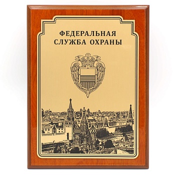 Плакетка с шильдом «ФСО РФ»