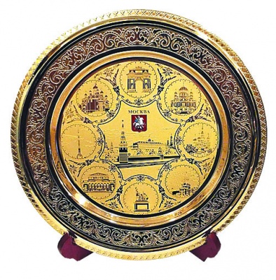 Подарочная тарелка «Достопримечательности Москвы»