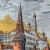 Гравюра «Вид на Кремль. Старая москва»