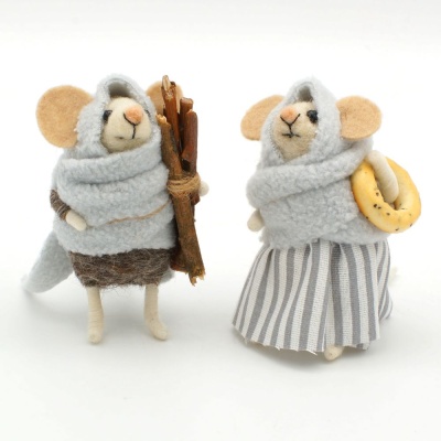 Интерьерная кукла «Мышка в платке»